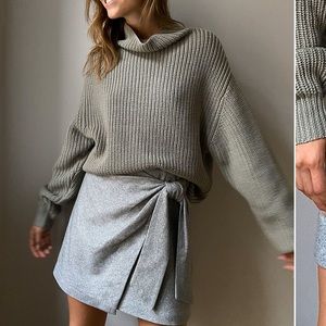 Wilfred tie front skirt